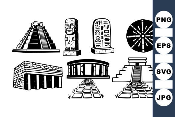 Download Ancient Civilization Landmark Set - Premium Resources