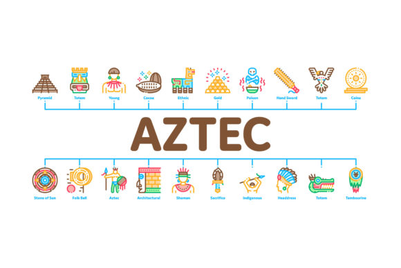 Download Aztec Civilization Minimal Infographic - Premium Bundle