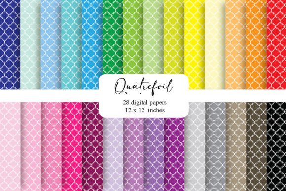 Download Quatrefoil Digital Paper Pack - Premium Resources