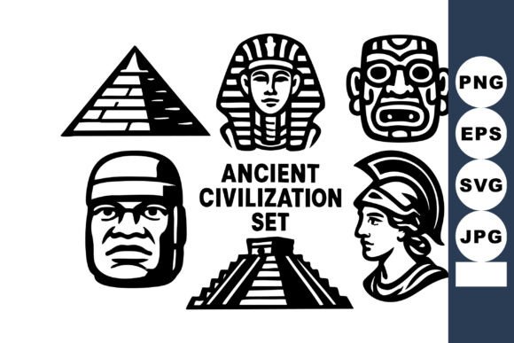 Download Ancient Civilization Symbols Vector Set - Premium Bundle